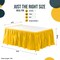 Ruffle Disposable Table Skirt 14 Ft Long Pleated Table Skirts with Adhesive Strip – Fits 6ft+ Rectangle or Round Tables – Ideal for Birthday Parties, Gender Reveal, Baby Showers & Event Decorations 6 pack by Exquisite
